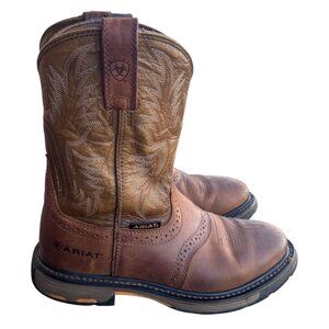 Ariat Workhog H2O Waterproof Work Boot Pull On 8 D Mens Work-SOFT TOE